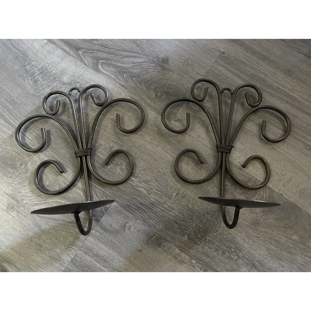 Vintage Iron Wall Sconces Bronze Color
